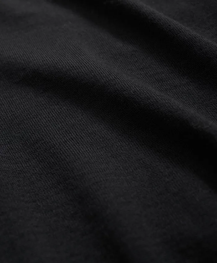 Sweaters Men Brooks Brothers Fine Merino Wool Crewneck Sweater Black