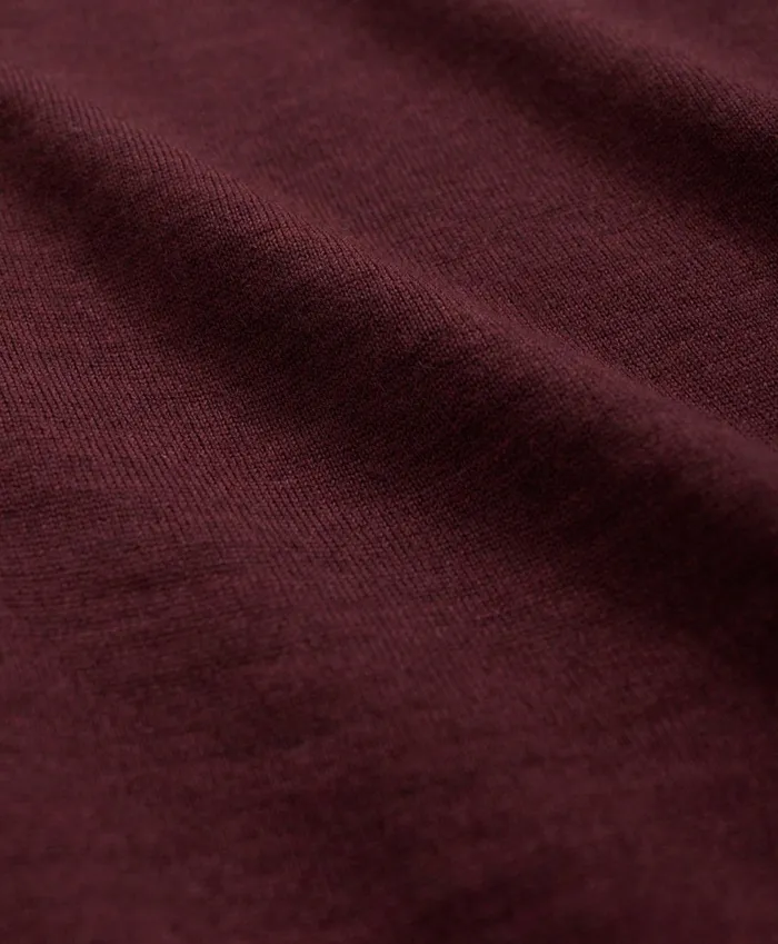 Sweaters Men Brooks Brothers Fine Merino Wool Crewneck Sweater Burgundy