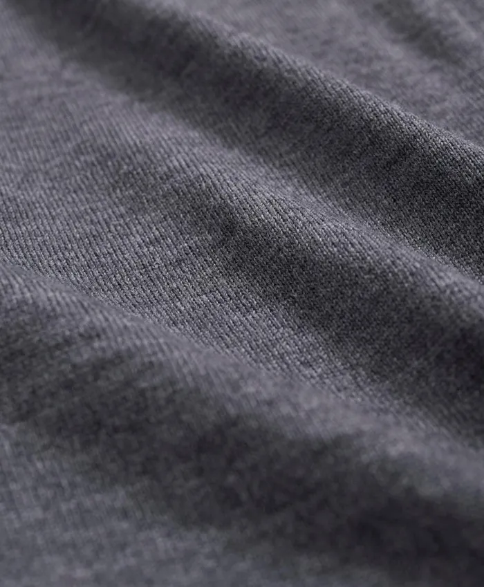 Sweaters Men Brooks Brothers Fine Merino Wool Full Zip Sweater Grey Heather