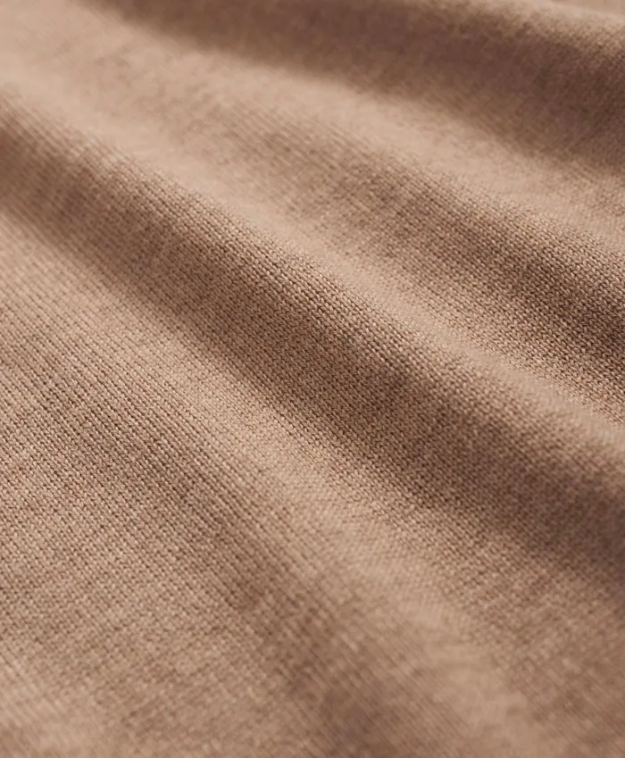 Sweaters Men Brooks Brothers Fine Merino Wool HalfZip Sweater Camel