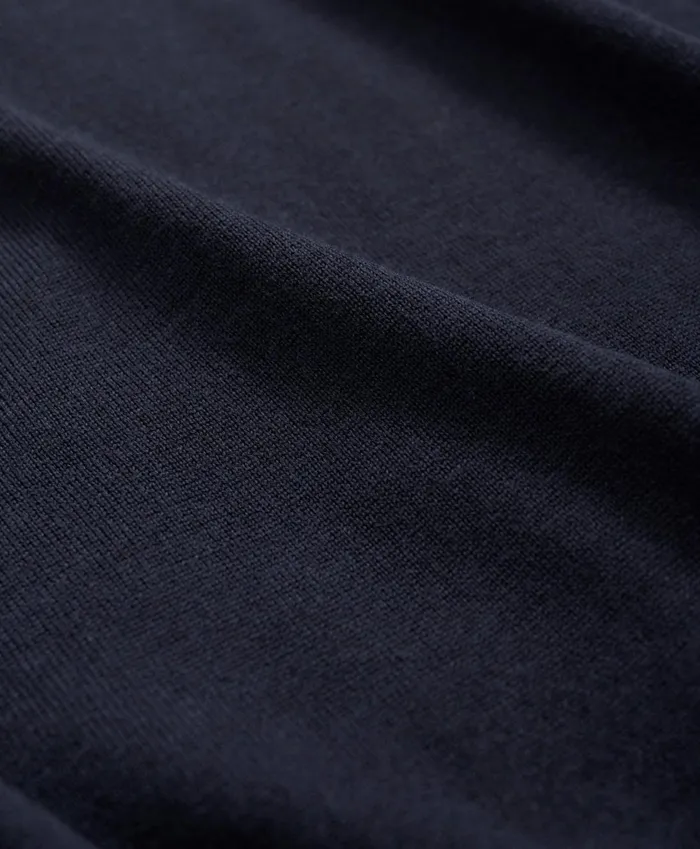 Sweaters Men Brooks Brothers Fine Merino Wool HalfZip Sweater Vest Navy