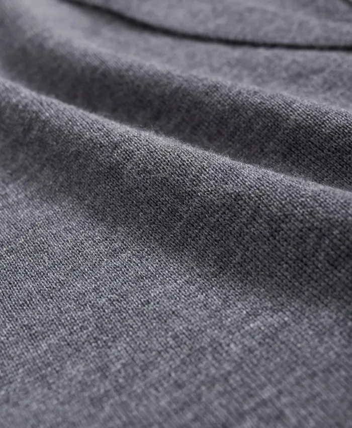 Sweaters Men Brooks Brothers Fine Merino Wool Sweater Blazer Grey Heather
