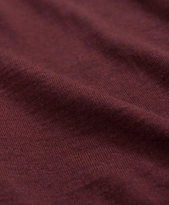 Sweaters Men Brooks Brothers Fine Merino Wool Sweater Polo Burgundy