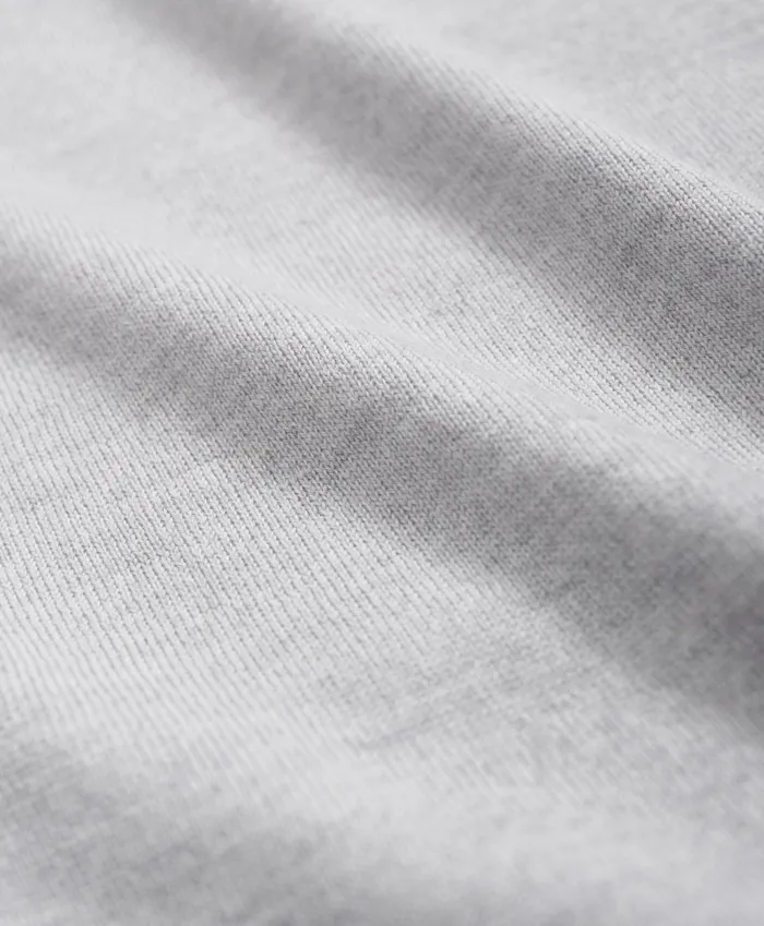 Sweaters Men Brooks Brothers Fine Merino Wool Sweater Polo Light Grey Heather