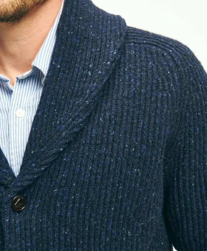 Sweaters Men Brooks Brothers Merino Shawl Collar Cardigan Navy