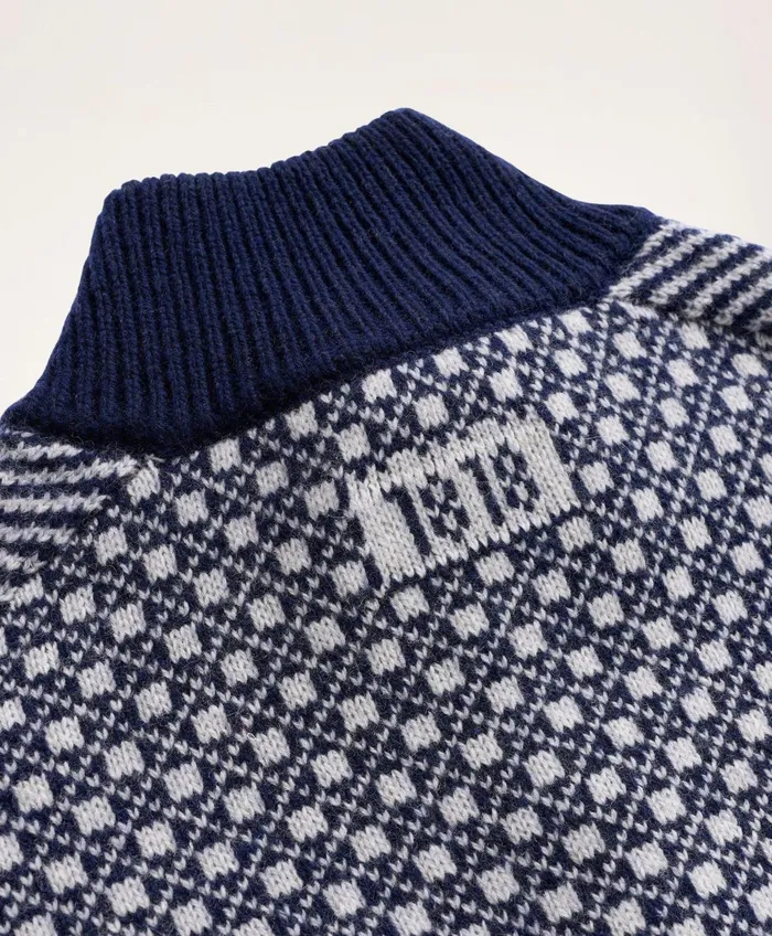 Sweaters Men Brooks Brothers Nordic HalfZip Navymulti