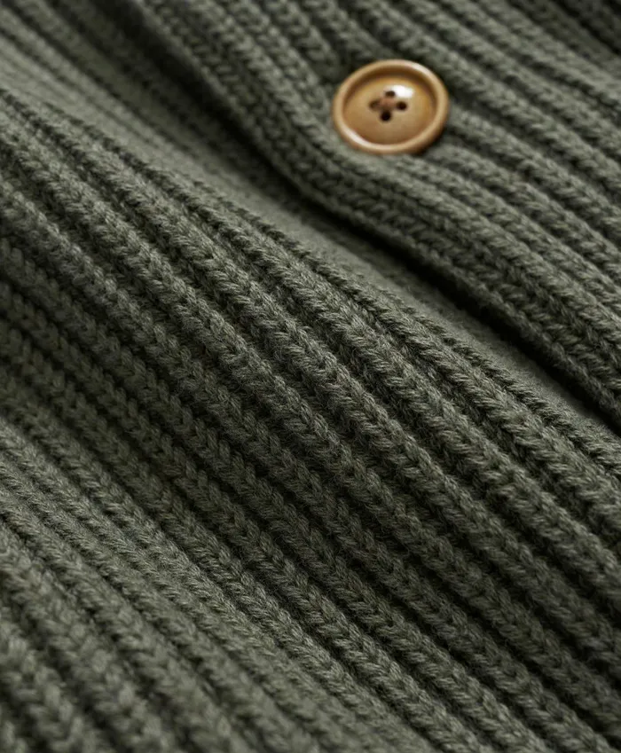 Sweaters Men Brooks Brothers Ribbed Cotton Shawl Collar Cardigan Olive