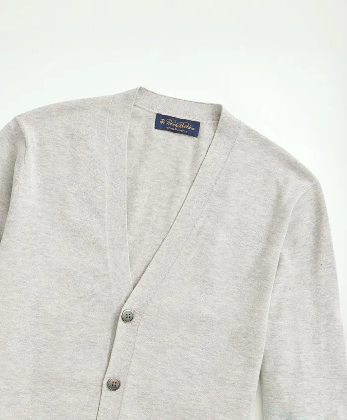 Sweaters Men Brooks Brothers Supima Cotton ButtonFront Cardigan Grey Heather