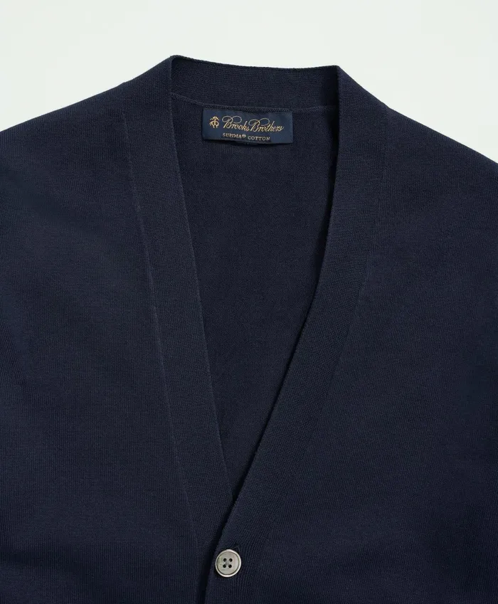 Sweaters Men Brooks Brothers Supima Cotton ButtonFront Cardigan Navy