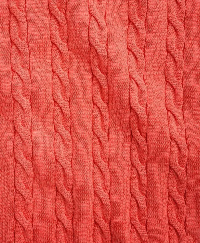 Sweaters Men Brooks Brothers Supima Cotton Cable Crewneck Sweater Red Heather