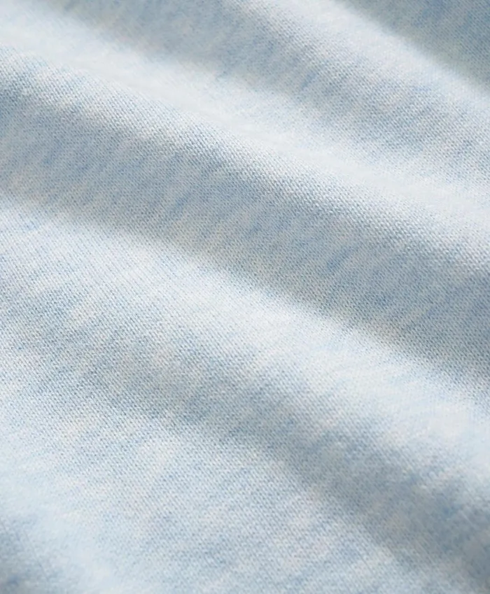 Sweaters Men Brooks Brothers Supima Cotton ShortSleeve Polo Sweater Light Blue Heather