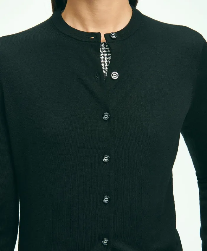 Sweaters Women Brooks Brothers Merino Wool Cardigan Black