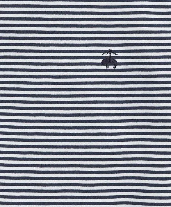 TShirts andamp Sweats Men Brooks Brothers Cotton Feeder Stripe TShirt Navy
