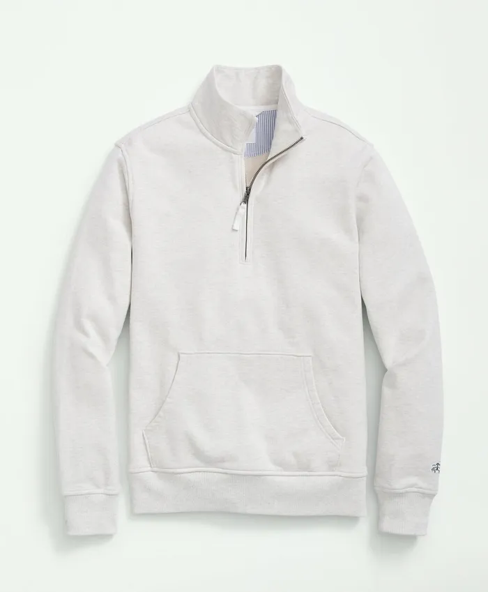 TShirts andamp Sweats Men Brooks Brothers Cotton French Terry HalfZip Sweatshirt Light Grey TShirts andamp Sweats Men Brooks Brothers Cotton French Terry HalfZip Sweatshirt Light Grey
