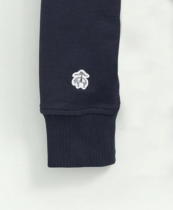 TShirts andamp Sweats Men Brooks Brothers Cotton French Terry HalfZip Sweatshirt Navy