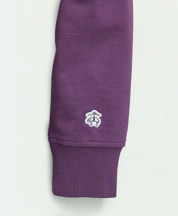 TShirts andamp Sweats Men Brooks Brothers Cotton French Terry HalfZip Sweatshirt Purple