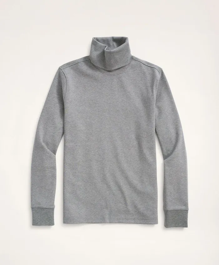 TShirts andamp Sweats Men Brooks Brothers Stretch Supima Cotton Turtleneck Medium Grey Heather