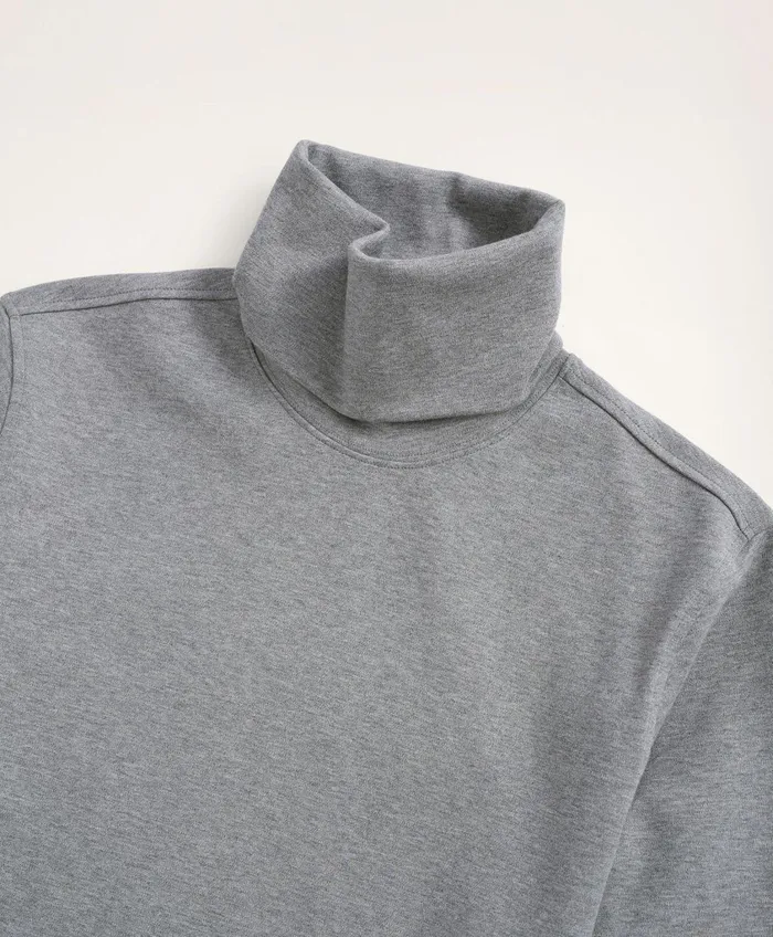 TShirts andamp Sweats Men Brooks Brothers Stretch Supima Cotton Turtleneck Medium Grey Heather