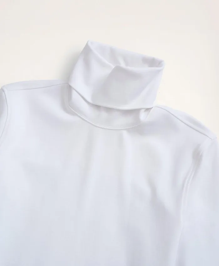 TShirts andamp Sweats Men Brooks Brothers Stretch Supima Cotton Turtleneck White