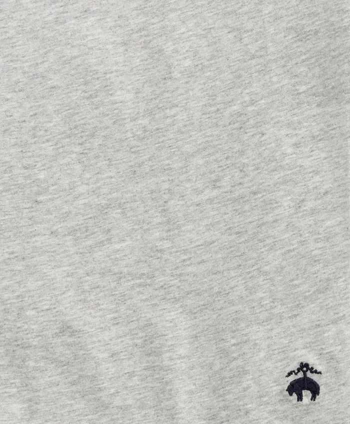 TShirts andamp Sweats Men Brooks Brothers Supima Cotton LongSleeve Logo TShirt Grey Heather