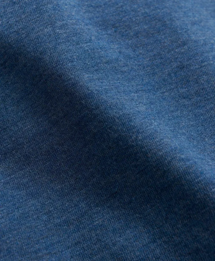 TShirts andamp Sweats Men Brooks Brothers Washed Supima Cotton Logo Crewneck TShirt Dark Denim Heather