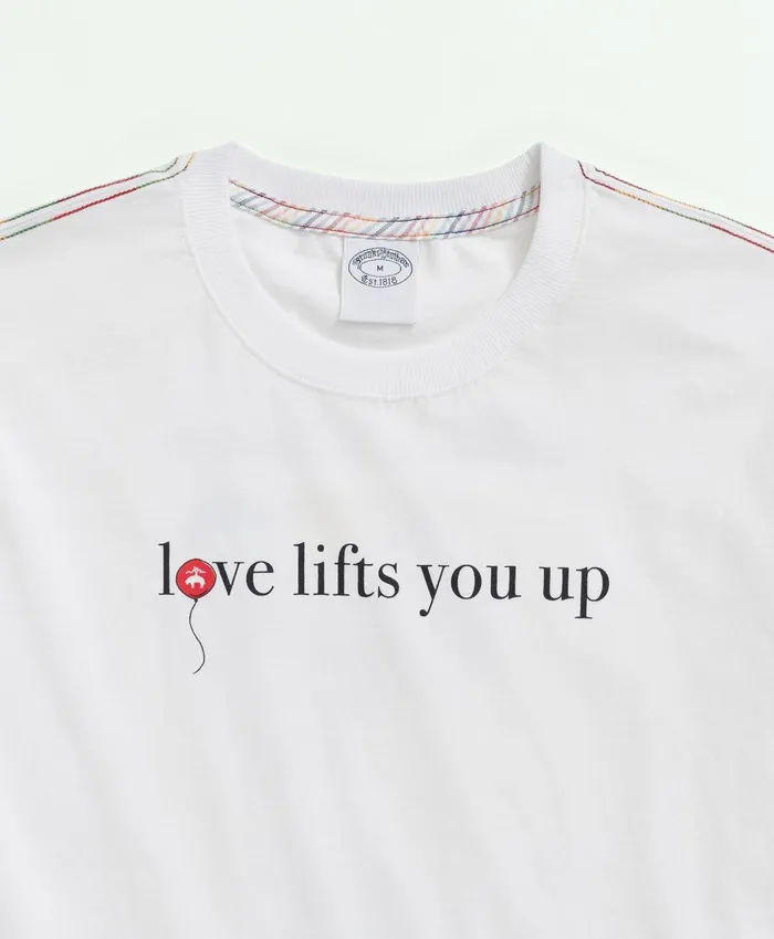 TShirts andamp Sweats MenWomen Brooks Brothers Cotton Henry Graphic Pride TShirt White Multi