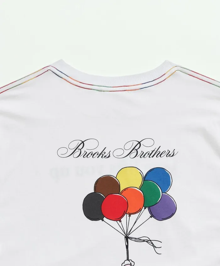 TShirts andamp Sweats MenWomen Brooks Brothers Cotton Henry Graphic Pride TShirt White Multi