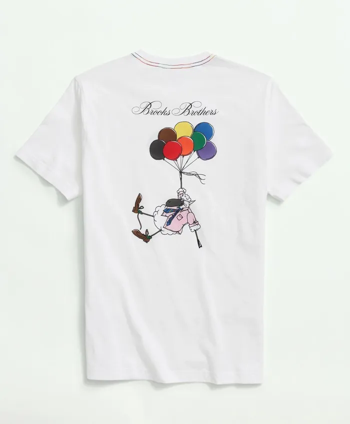 TShirts andamp Sweats MenWomen Brooks Brothers Cotton Henry Graphic Pride TShirt White Multi
