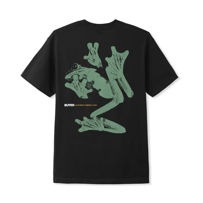 TShirts Men Butter Goods Amphibian Tee Black TShirts Men Butter Goods Amphibian Tee Black