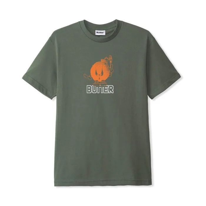 TShirts Men Butter Goods Bomb Tee Army