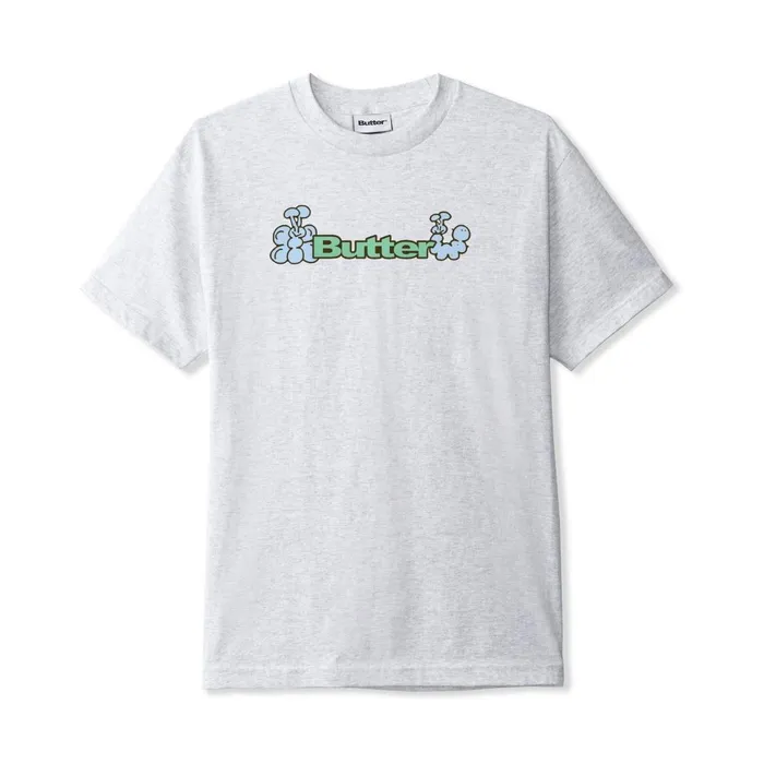 TShirts Men Butter Goods Bugs Logo Tee Ash