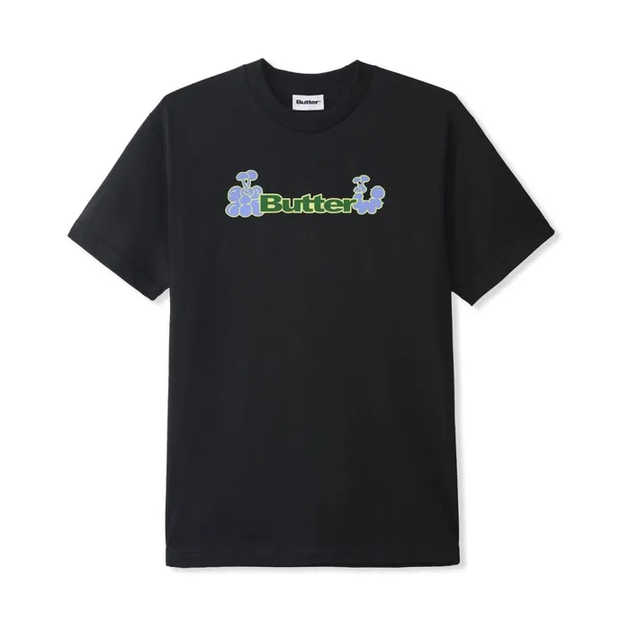 TShirts Men Butter Goods Bugs Logo Tee Black