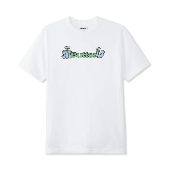 TShirts Men Butter Goods Bugs Logo Tee White