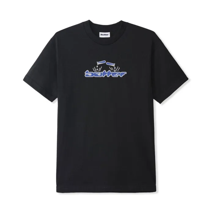 TShirts Men Butter Goods Corrosive Tee Black