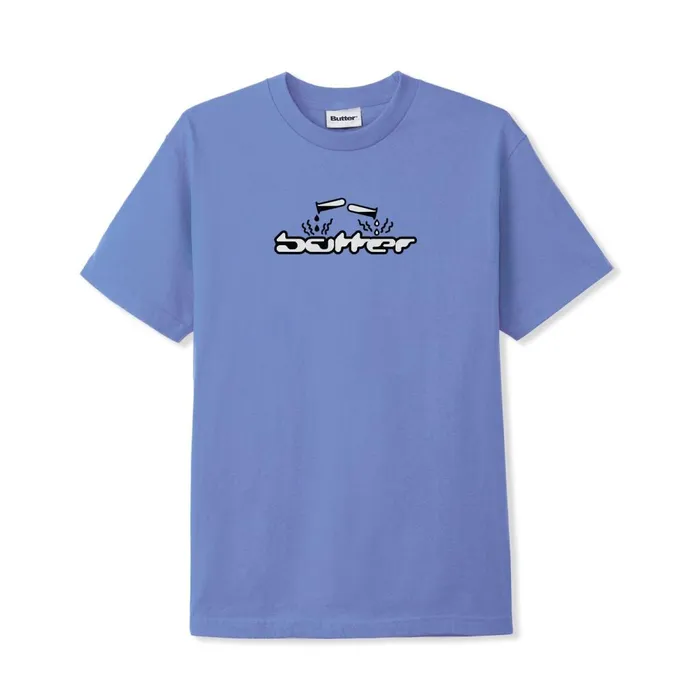 TShirts Men Butter Goods Corrosive Tee Periwinkle