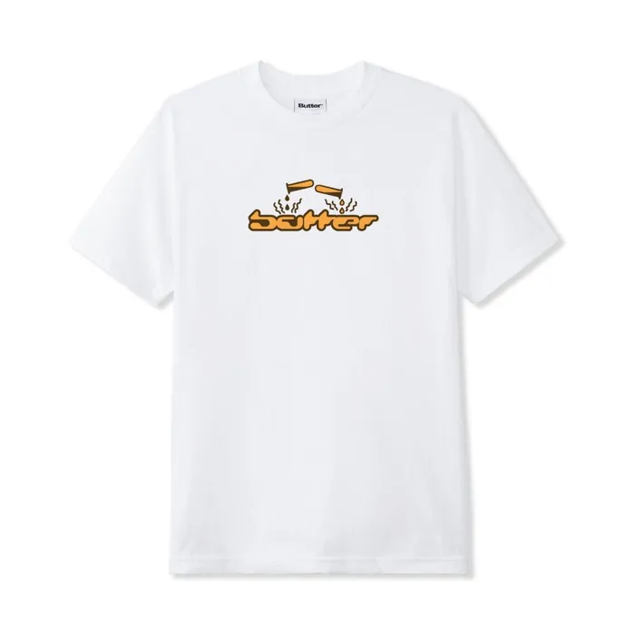 TShirts Men Butter Goods Corrosive Tee White