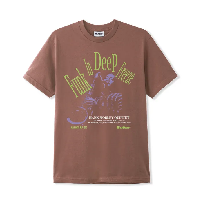 TShirts Men Butter Goods Funk Tee Washed Wood