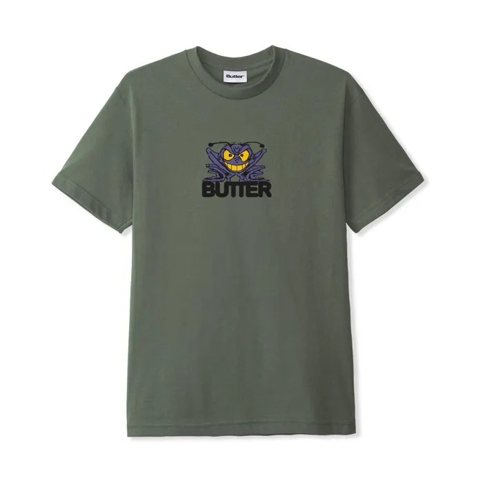 TShirts Men Butter Goods Insect Tee Army