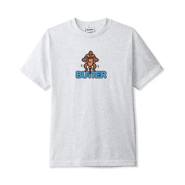 TShirts Men Butter Goods Jack Hammer Tee Ash