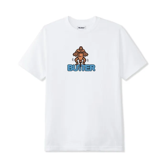 TShirts Men Butter Goods Jack Hammer Tee White