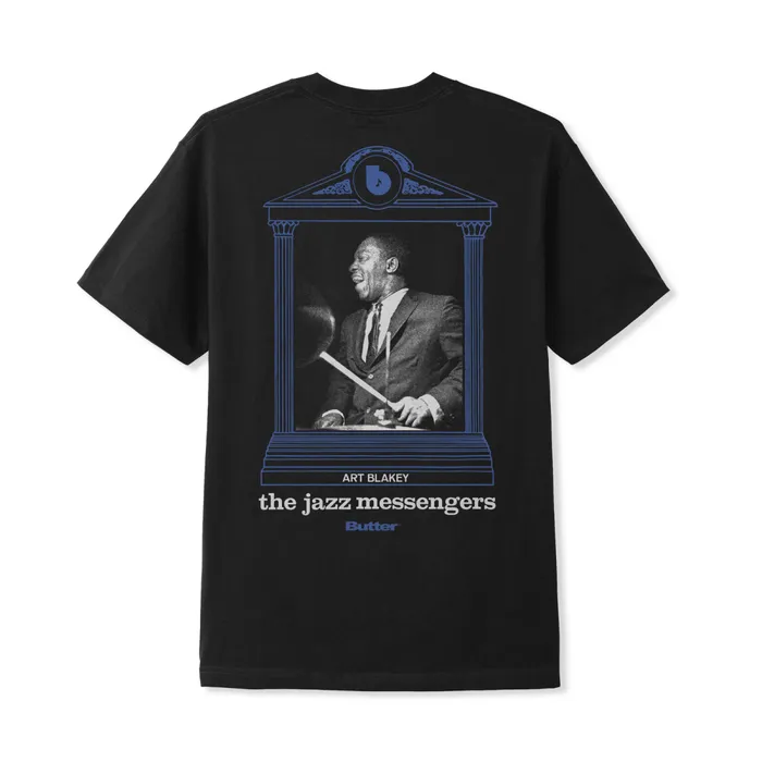 TShirts Men Butter Goods Jazz Messengers Tee Black