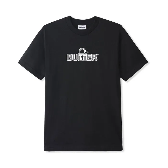 TShirts Men Butter Goods Lock Tee Black