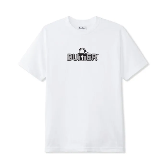 TShirts Men Butter Goods Lock Tee White