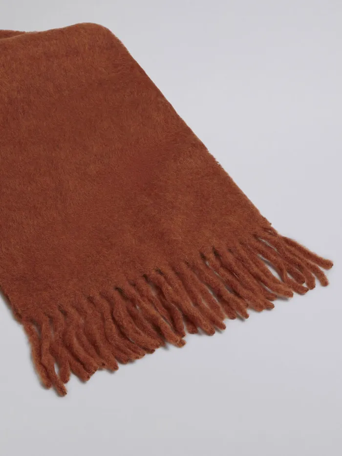 Tan Brushed Alpaca Scarf Women Marni Scarves