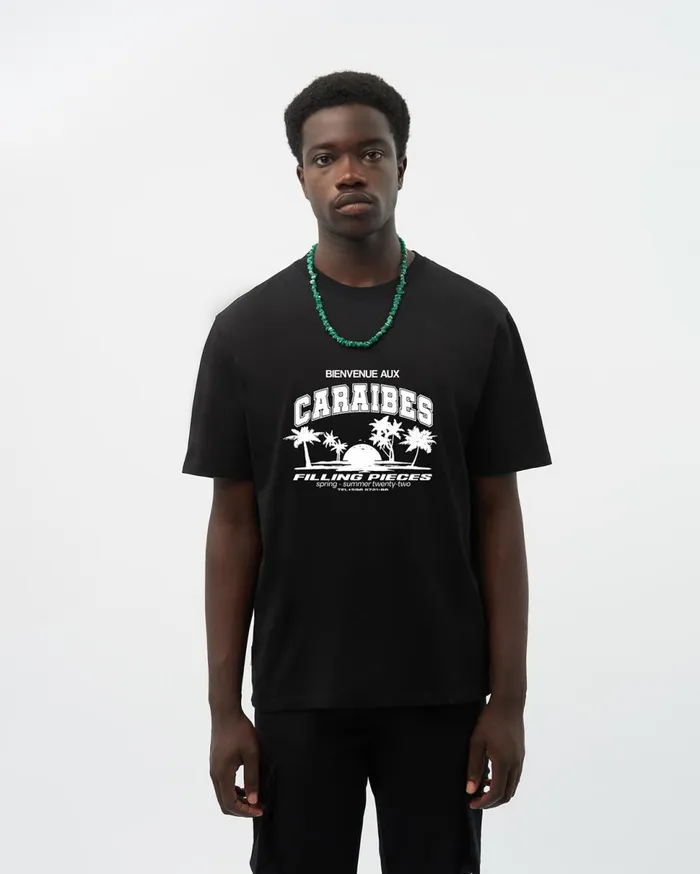 Tee Caraibes Black MenWomen Filling Pieces TShirts and Shirts