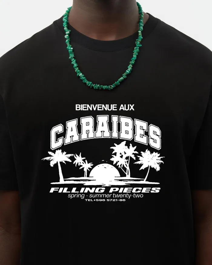 Tee Caraibes Black MenWomen Filling Pieces TShirts and Shirts