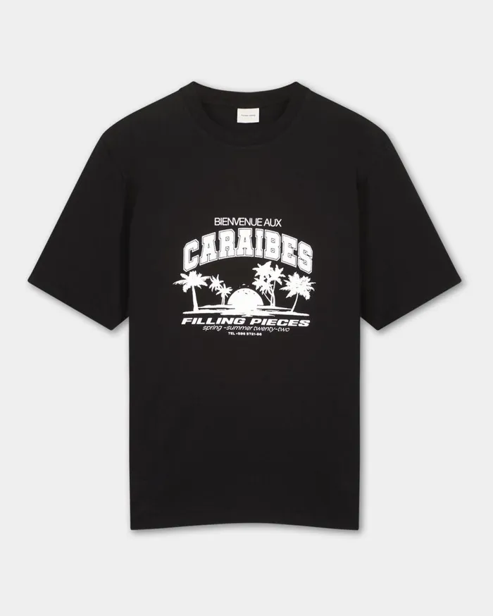 Tee Caraibes Black MenWomen Filling Pieces TShirts and Shirts