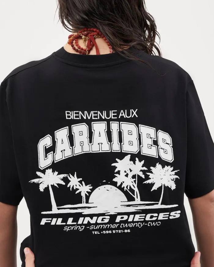 Tee Caraibes Black MenWomen Filling Pieces TShirts and Shirts