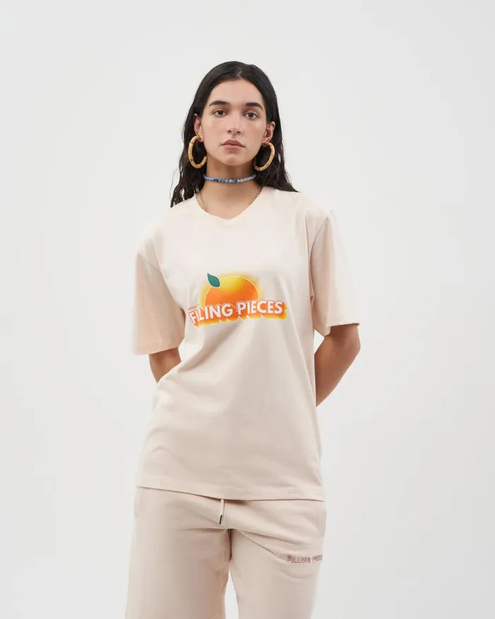 Tee Greetings Eggshell White MenWomen Filling Pieces TShirts and Shirts