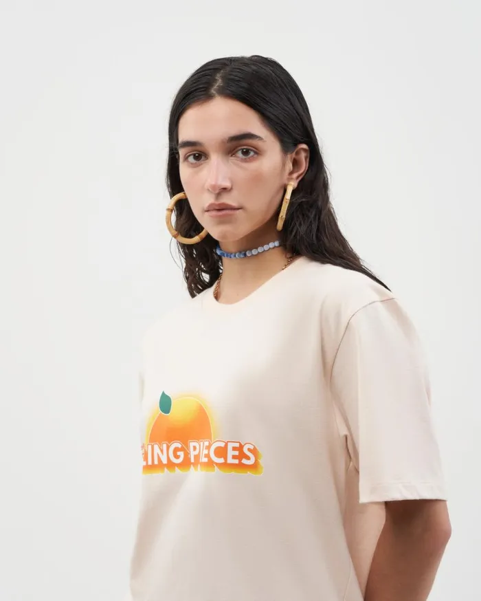 Tee Greetings Eggshell White MenWomen Filling Pieces TShirts and Shirts